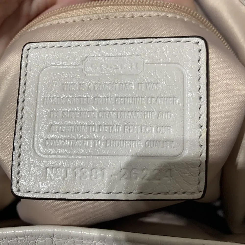 Coach‎ Madison Leather Phoebe Satchel Cream